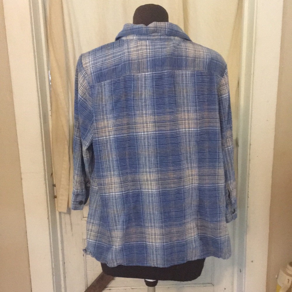 CJ Banks Plaid Button Down - Picture 4 of 7